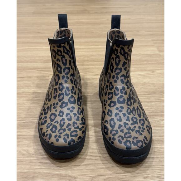 TRETORN Lina 2 Ankle Rain boots Women’s US 7 Leopard Print EUC - Picture 1 of 6